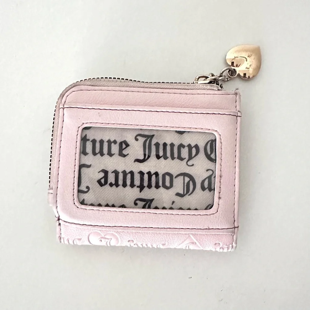 Juicy Couture Pink Wallet Card Holder With Charm